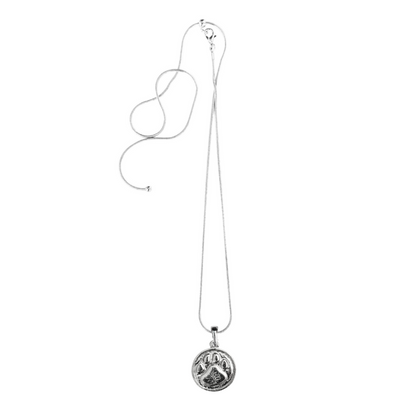Silver Pewter Metal Dog Paw Necklace Top Gift Ideas - House of Morgan Pewter