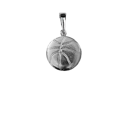 Silver Pewter Metal Basketball Necklace Top Gift Ideas - House of Morgan Pewter