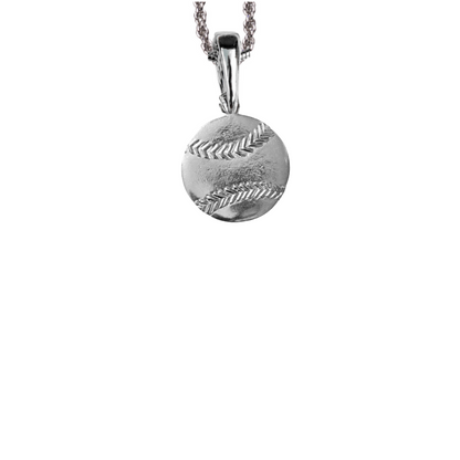 Silver Pewter Metal Baseball Necklace Top Gift Ideas - House of Morgan Pewter