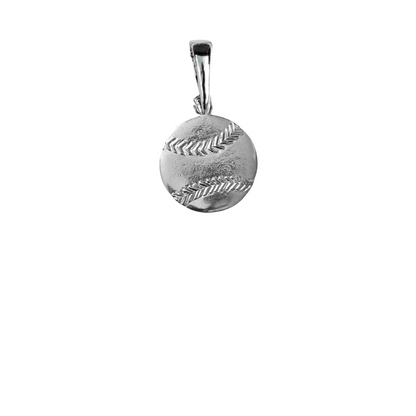 Silver Pewter Metal Baseball Necklace Top Gift Ideas - House of Morgan Pewter