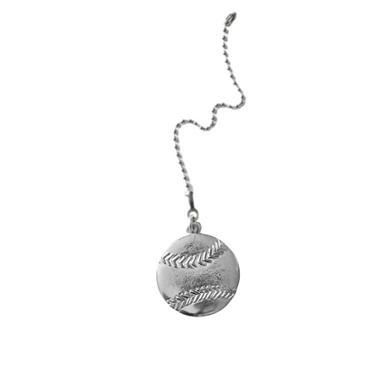 Silver Pewter Metal Softball Ceiling Fan Pull Top Gift Ideas - House of Morgan Pewter