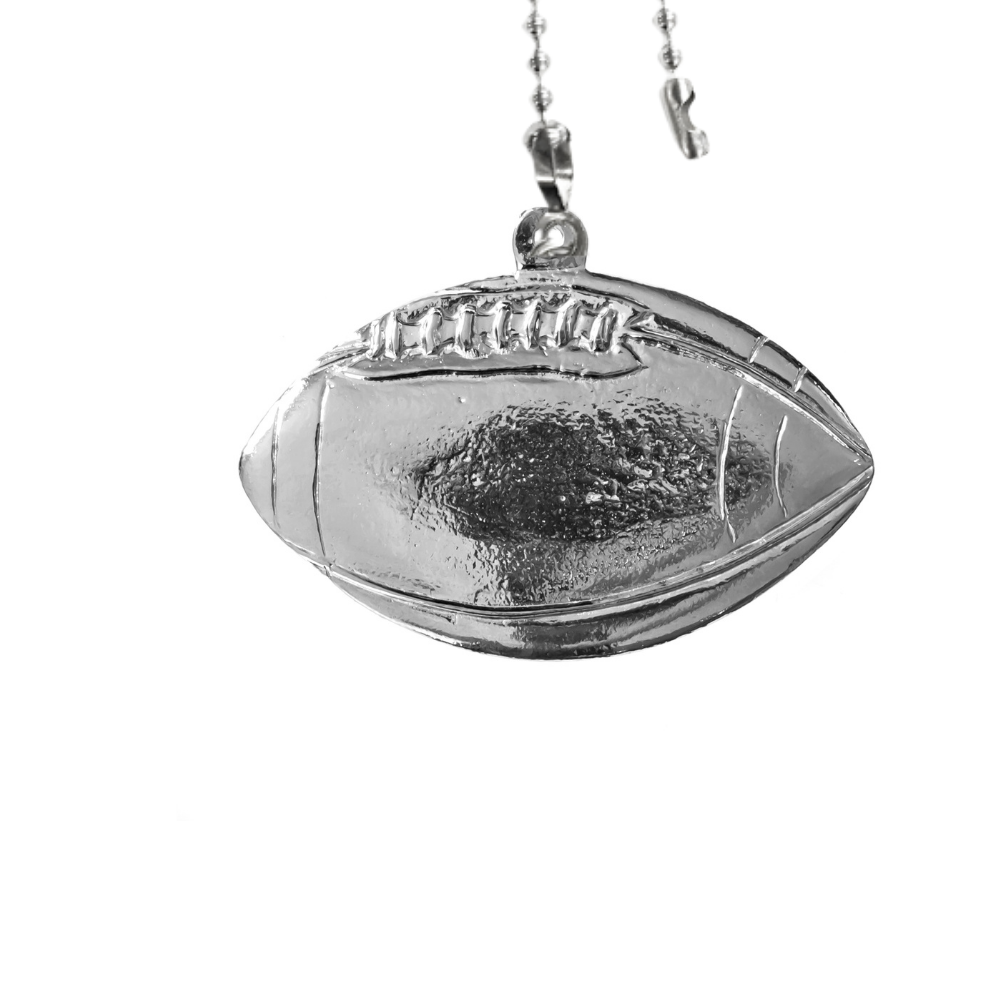 Silver Pewter Metal Football Ceiling Fan Pull Top Gift Ideas - House of Morgan Pewter