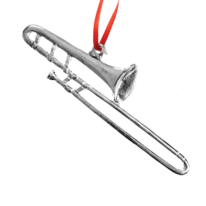 Trombone Gift - Trombone Christmas Ornament - Musical Instrument Gift