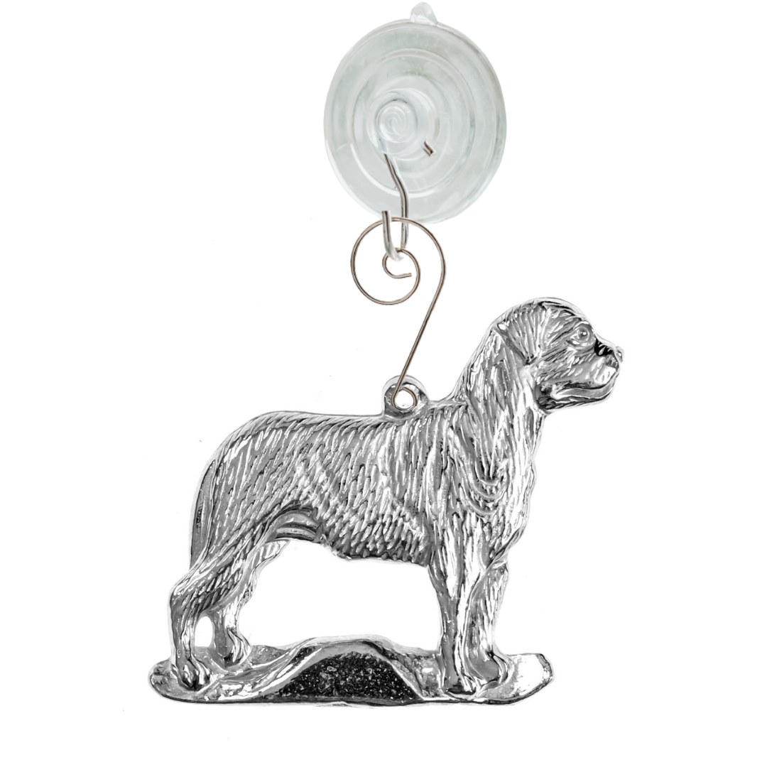 Silver Pewter Metal Mastiff Suncatcher Top Gift Ideas - House of Morgan Pewter
