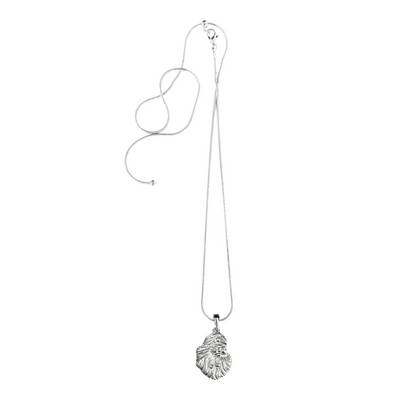 Silver Pewter Metal Santa Face Necklace Top Gift Ideas - House of Morgan Pewter