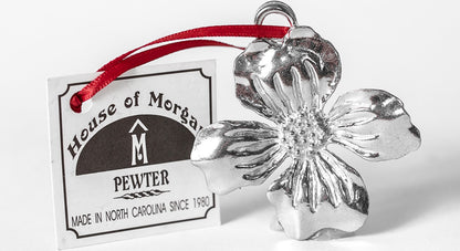 Pewter Dogwood Ornament