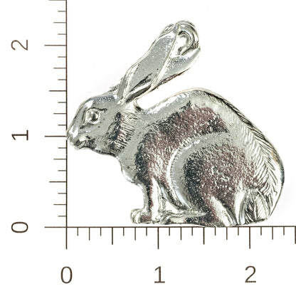 Spring Jewelry - Bunny Pendant Necklaces and Earrings - Handmade Pewter Rabbit Charm Chains