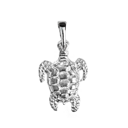 Silver Pewter Metal Sea Turtle Necklace Top Gift Ideas - House of Morgan Pewter