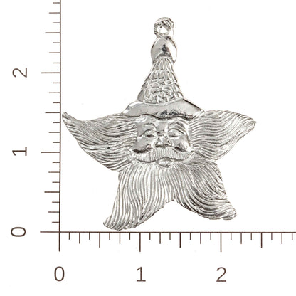 Santa Claus Star Christmas Ornament