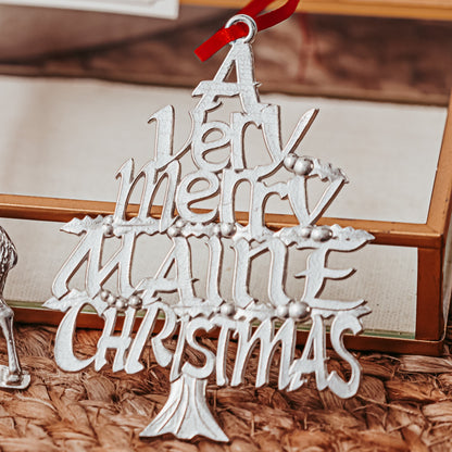 A Very Merry Maine Christmas Ornament