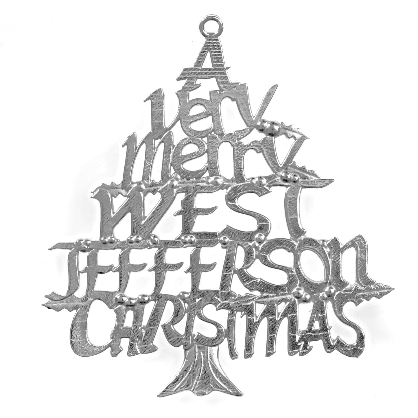 A Very Merry Christmas Ornament - Home Town Collection of Cities