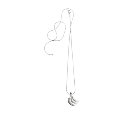 Pewter Banana Pendant and Necklace