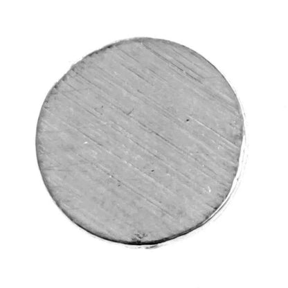 Small Round Pewter Blanks - 1/2 Inch 16 Gauge Metal Circle - Bulk Prices for Craft Supplies