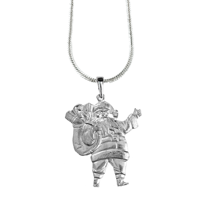 Santa waving Jewelry Gifts -Santa waving Pendant - Necklaces - Keychain - ornament