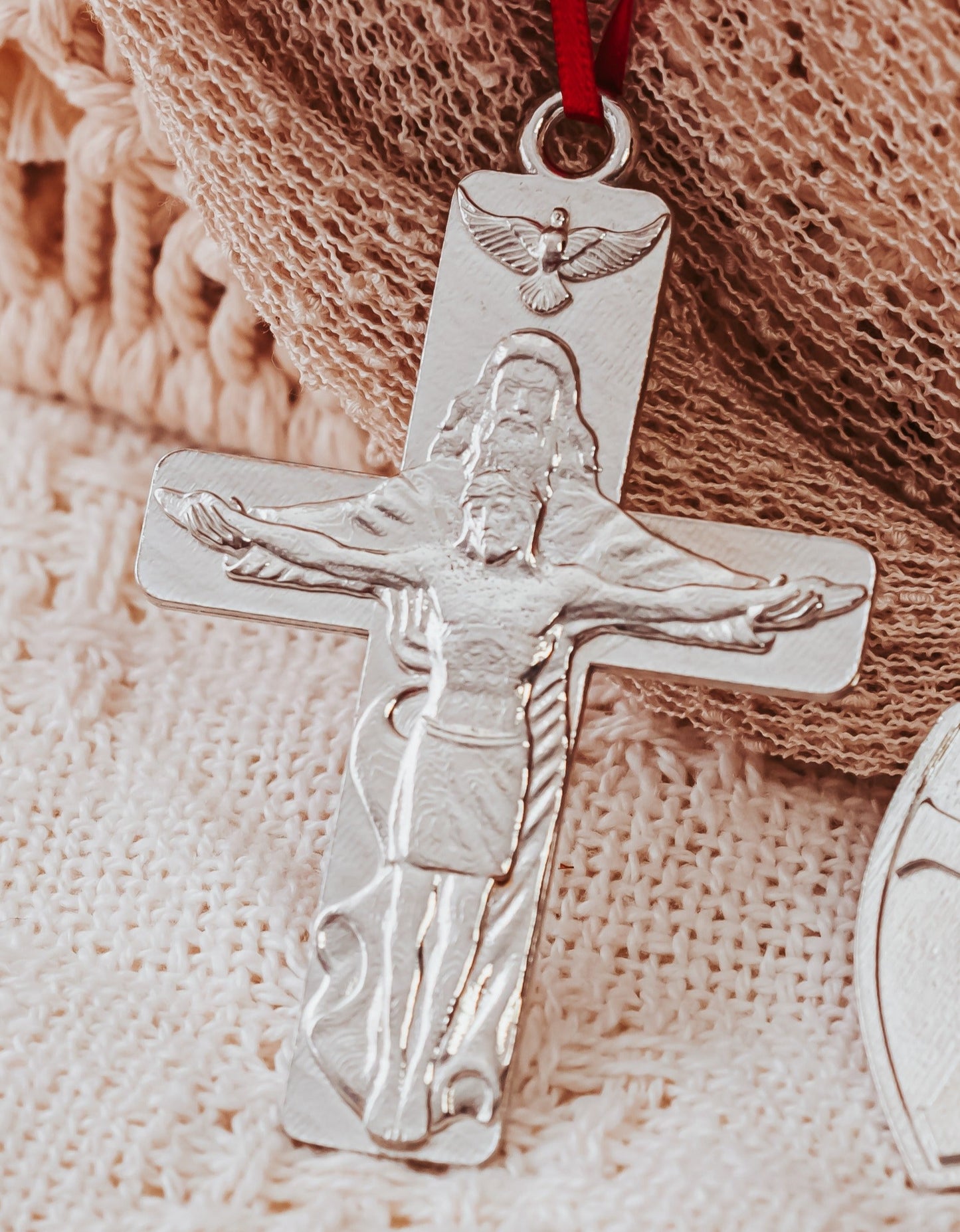 Religious Holy Spirit and Jesus on the Cross