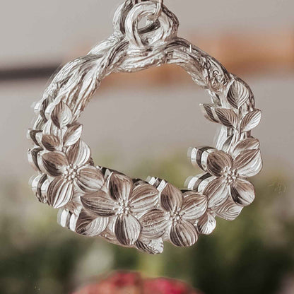 Handmade Dogwood Flower Ornament - Pewter Dogwood Gift