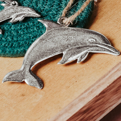 Metal Dolphin Home Decoration