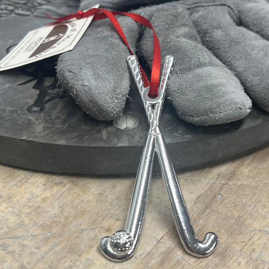 Silver Field Hockey Sticks and Ball Gift
