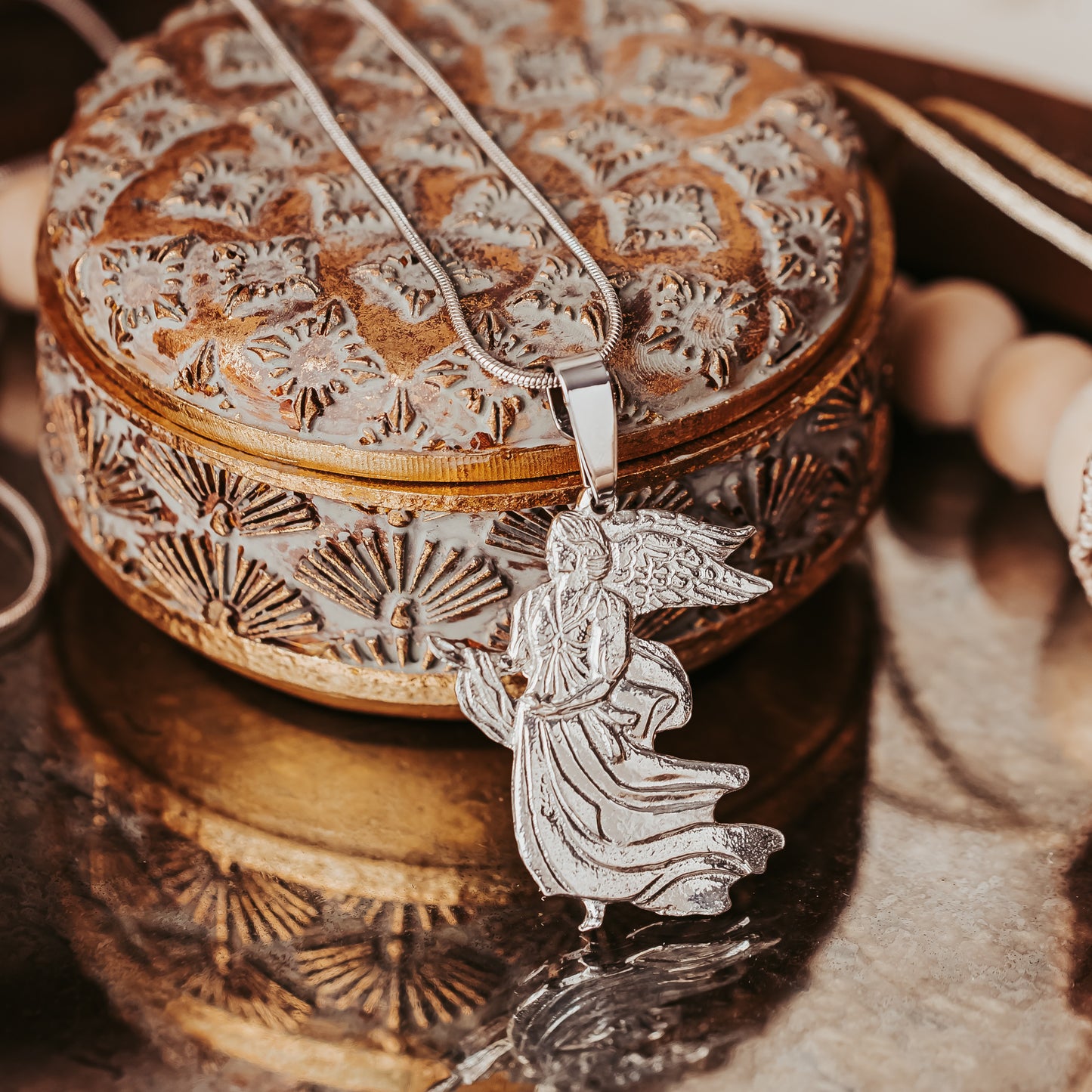 Angel Pendant and Necklace Options - Handmade Angel Pewter Jewelry