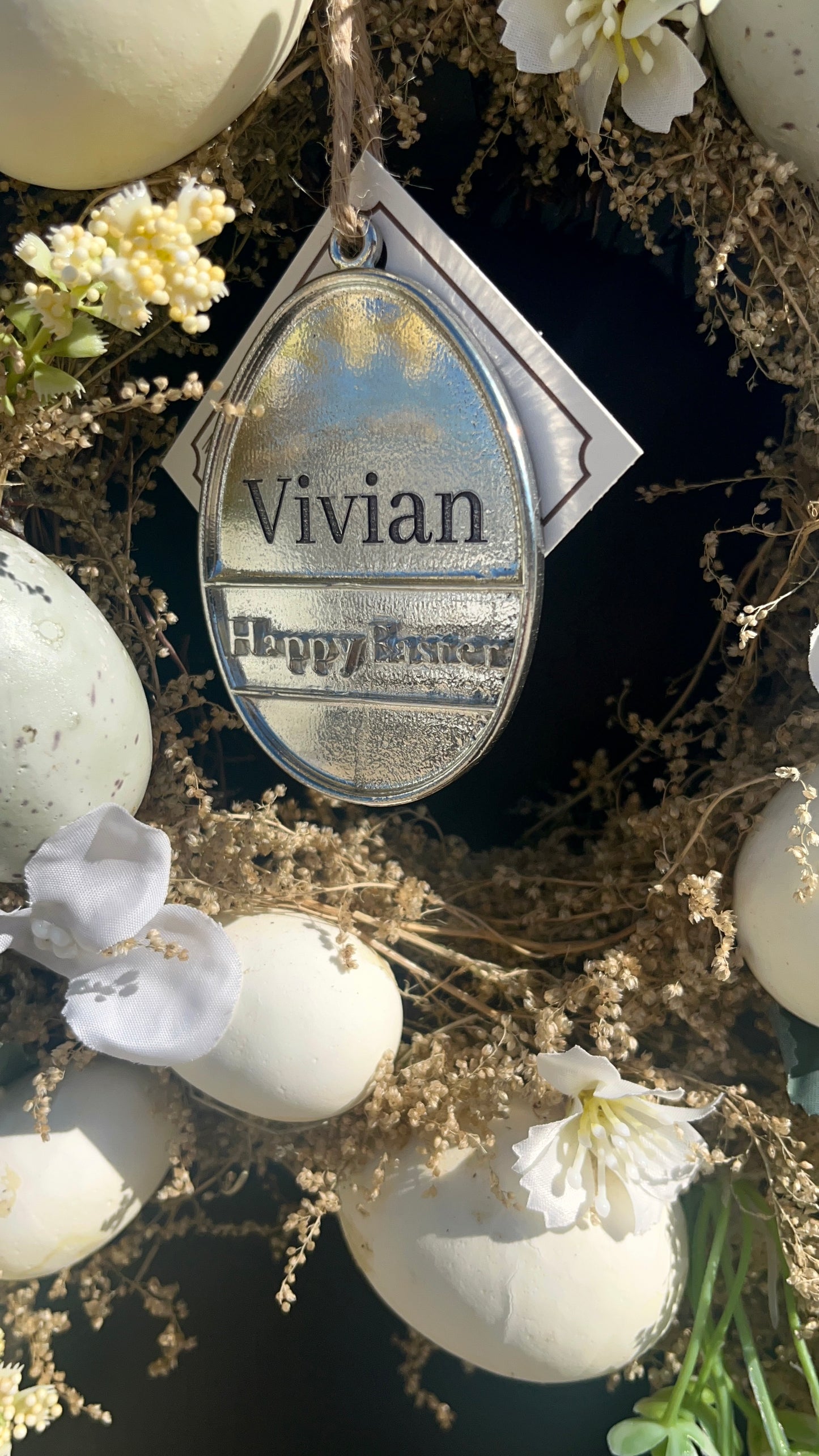 Happy Easter Egg - Blank Egg - Easter Decorations and Ornaments