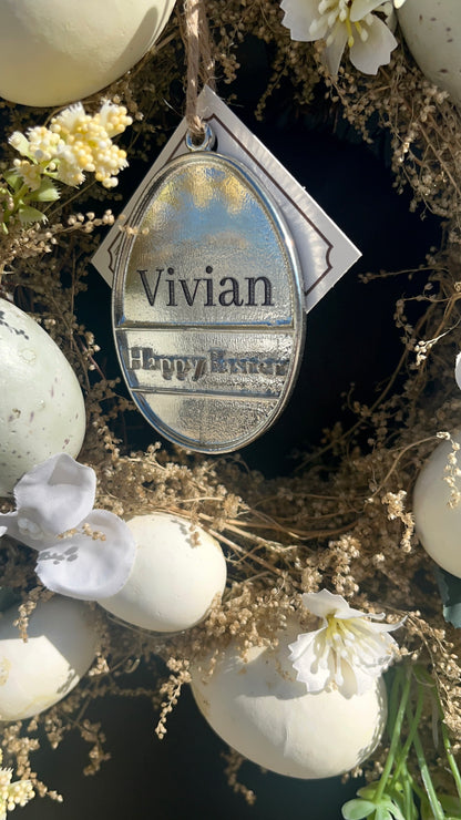 Happy Easter Egg - Blank Egg - Easter Decorations and Ornaments