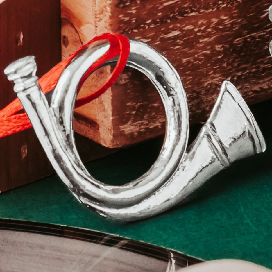 Pewter Holiday Horn Gift