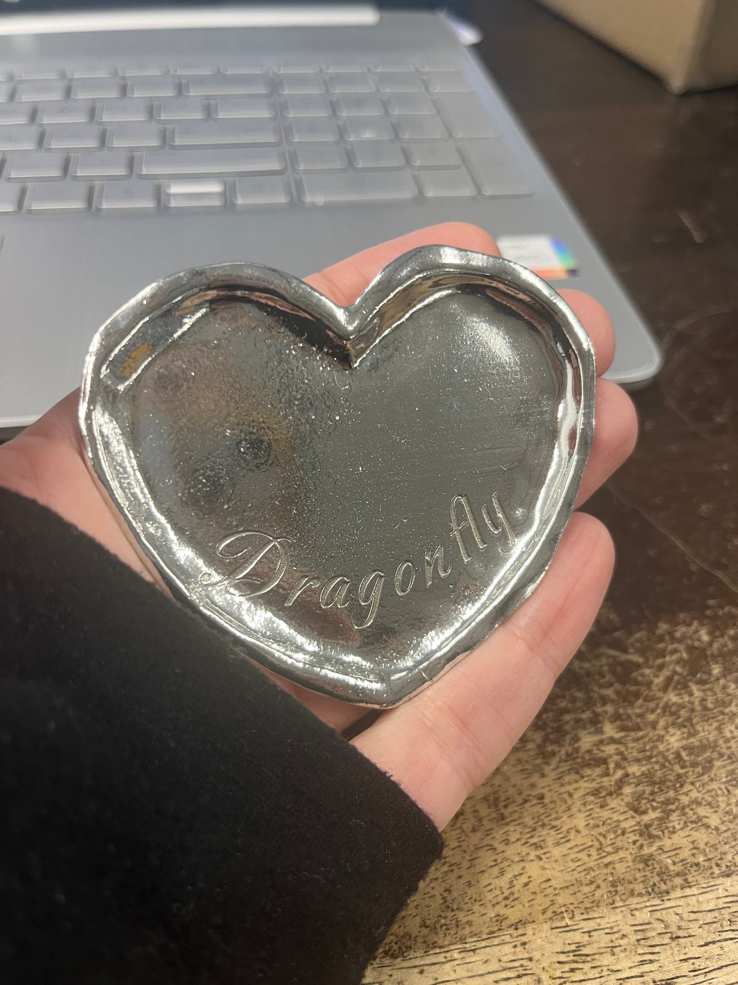 Custom Engraving - Personalized Pewter Gift With Name, Date & Message