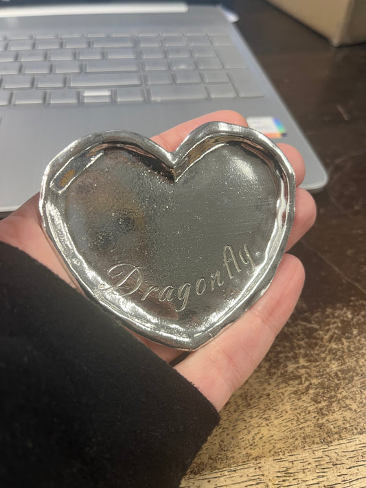 Custom Engraving - Personalized Pewter Gift With Name, Date & Message
