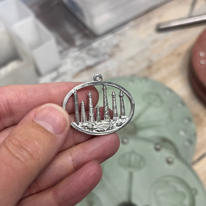 Silver lighthouse jewelry