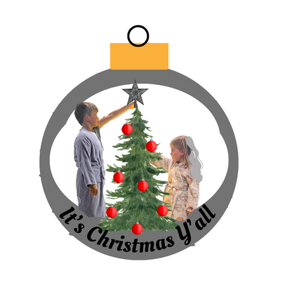 It’s Christmas Y’all - Christmas You All - Children Decorating Christmas Tree