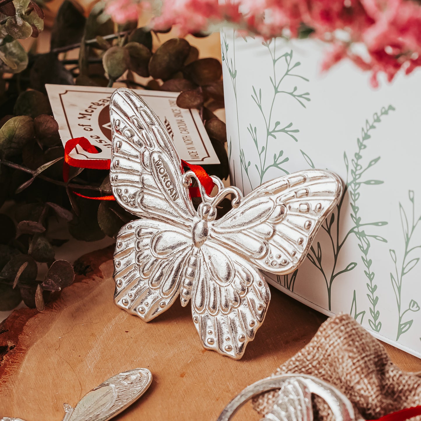 Butterfly Jewelry - Handmade Pewter Butterfly Pendant Necklaces - Pollinator Gifts