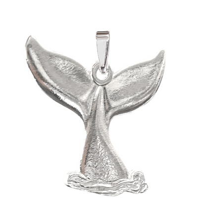 Silver Whale Tail Pendant