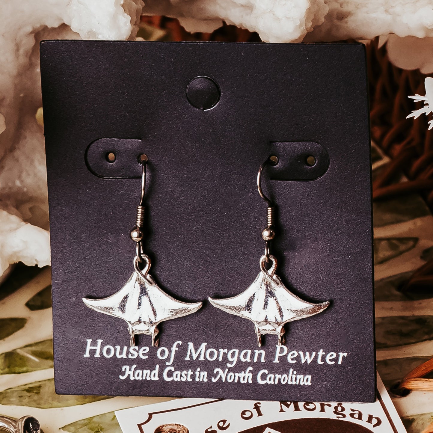 Manta Ray Pendant Necklace - Manta Ray Jewelry Gifts