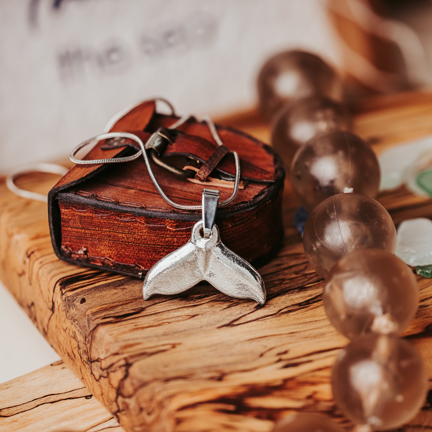 Whale Tail Pendant Necklace - Whale Jewelry Gifts