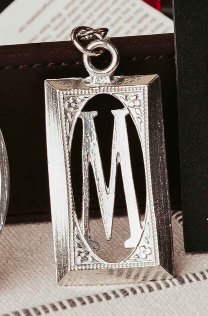 Custom Monogram Keychain and Bag Charm - Letter Initial Gifts