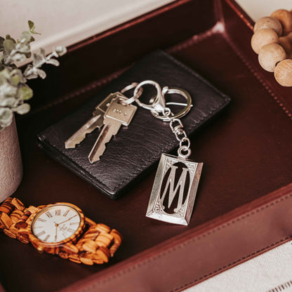 Custom Monogram Keychain and Bag Charm - Letter Initial Gifts