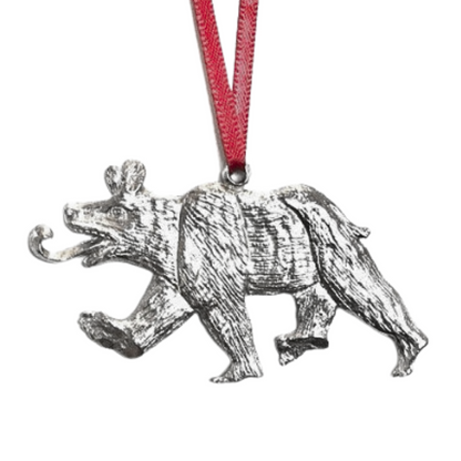 New Bern Gifts - New Bern Bear - Bear with Tongue Out - Christmas Ornament