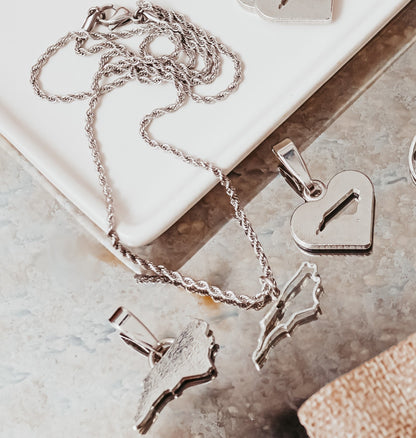 North Carolina State Outline Pendants