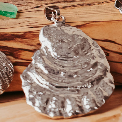 Silver Oyster Pendant