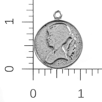 Older Girl Pewter Pendant