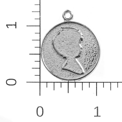 Small Boy Pewter Pendant