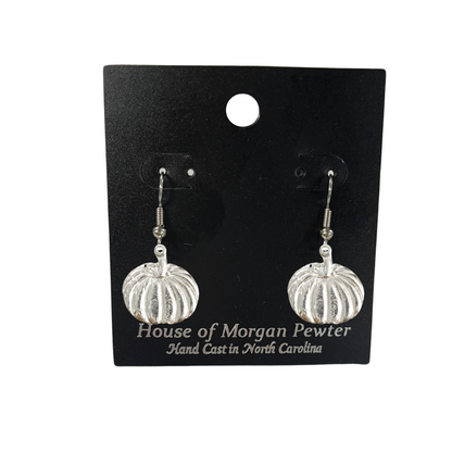 Silver Pumpkin Earrings