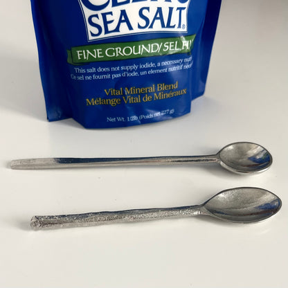 Vintage Pewter Salt Spoon - Mini Spoons - Spice Spoons