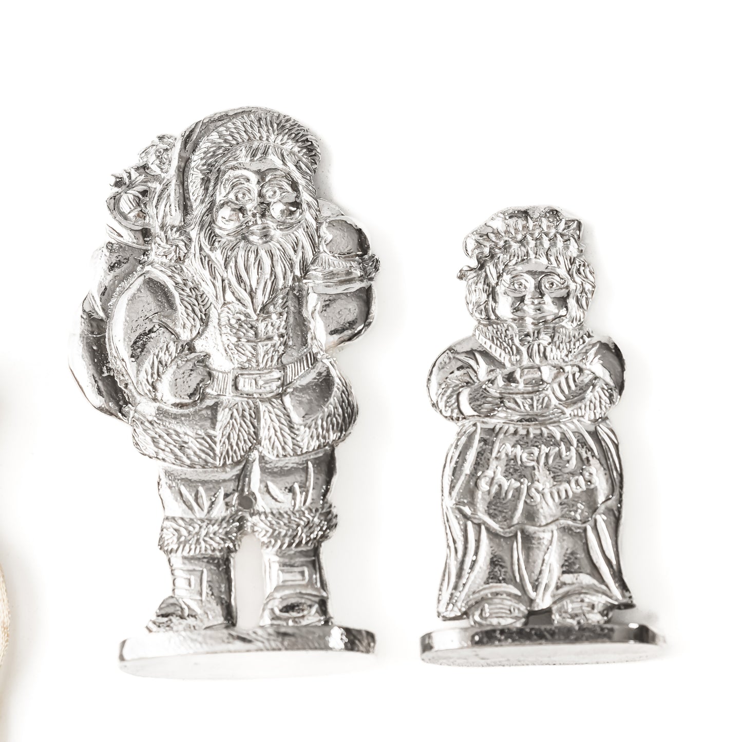 Santa and Mrs. Claus Figurines - Christmas Decorations for Mantle