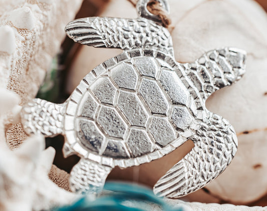 Sea Turtle Ornament - Turtle Gifts - Nautical Home Decoration