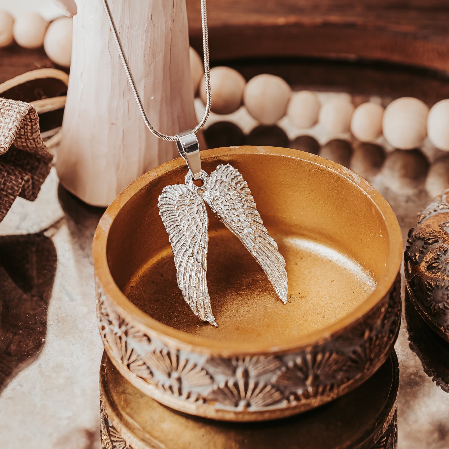 Angel Pendant and Necklace Options - Handmade Angel Pewter Jewelry