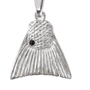 Red Drum Fish Tail Pendant Necklace