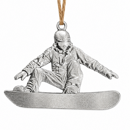 Female Snowboarder Ornament 