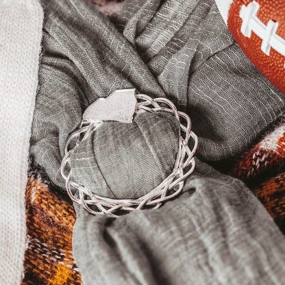 Pewter South Carolina Scarf Ring