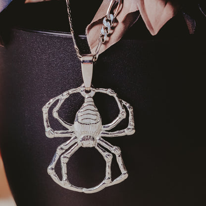Silver Spider Pendant